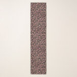 Chic mocha mousse, pink and black Leopard Print Scarf<br><div class="desc">Chic scarf with a trendy leopard print in pink and black on a mocha mousse backdrop.</div>