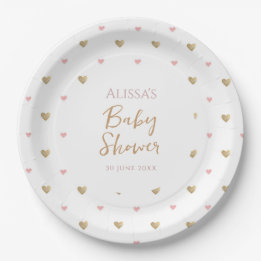 Chic Modern Baby Shower Paper Plates