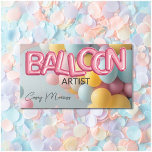 Chic Modern Balloon Artist Business Card at Zazzle