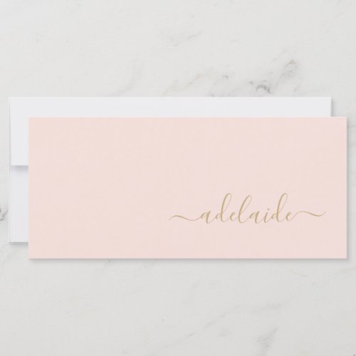 Chic Modern Blush Pink Gold Hair Stylist Gift Card