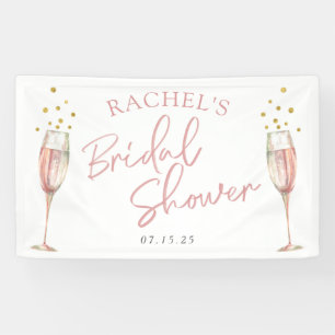 Chic Modern calligraphy mimosa bridal welcome sign