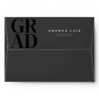 Chic Modern Charcoal Graduation