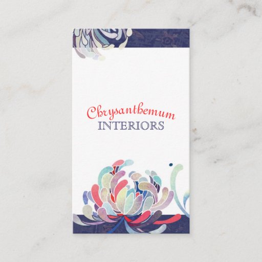 Customizable Modern Interior Design Custom Business Card