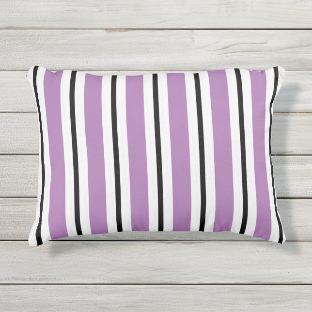 CHIC _MODERN DIY STRIPES PATTERN OUTDOOR PILLOW (Front)