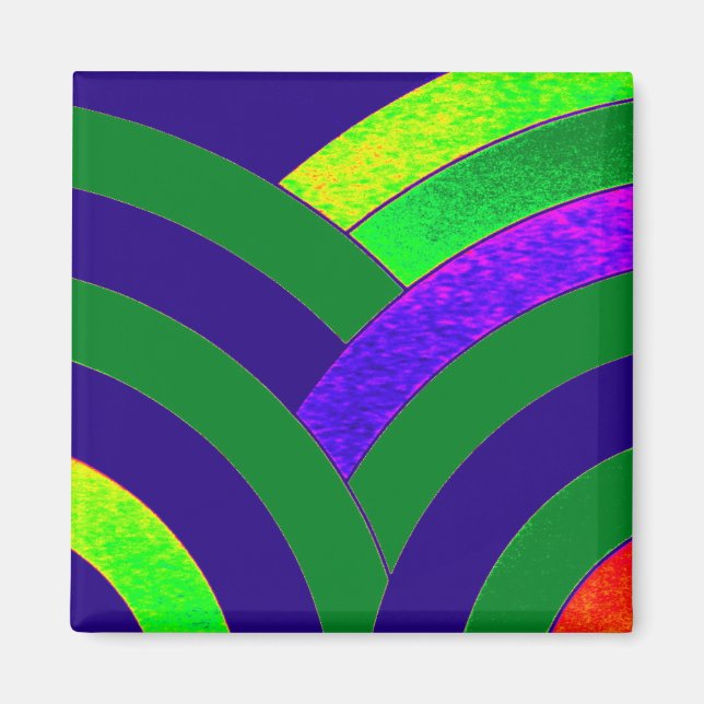 chic modern elegant chevron magnet (Front)