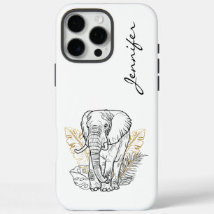 Chic Modern Elephant iPhone iPhone 16 Pro Max Case