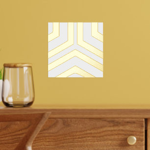 Chic Modern Geometric Gold Design Foil Print