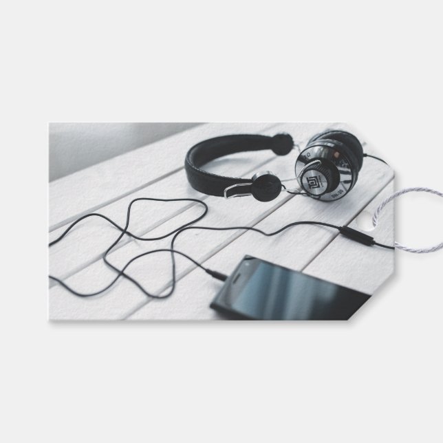 Chic Modern Gift Tag (Front (Horizontal))