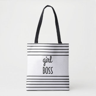 chic modern girl boss tote bag