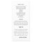 Chic Modern Gray | White Wedding Program Rack Card