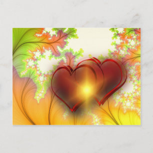 Chic modern heart design Pattern accessories, love Postcard