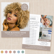 Chic Modern Makeup Beauty Salon Taupe Business