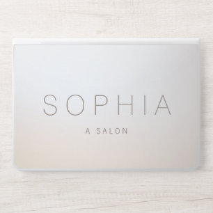 Chic Modern Minimalist Luminous Silver HP Laptop Skin