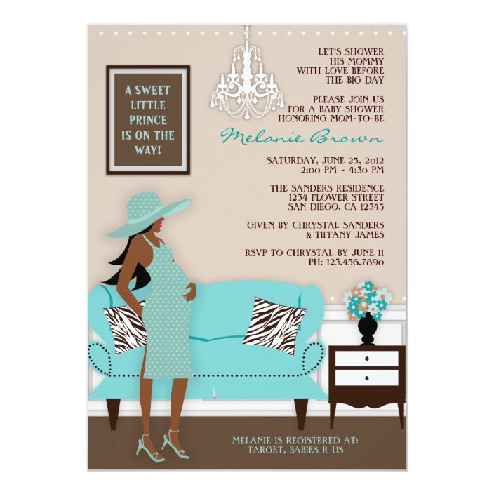 Chic Modern Mom Baby Shower Invite | Zazzle.com