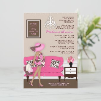 Chic Modern Mom Baby Shower Invite | Zazzle