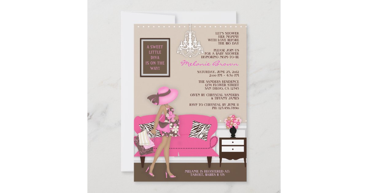 Chic Modern Mom Baby Shower Invite | Zazzle