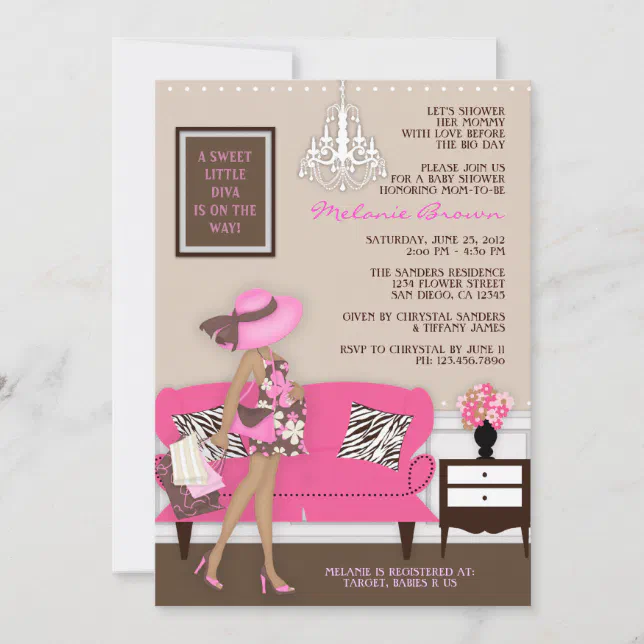 Chic Modern Mom Baby Shower Invite | Zazzle