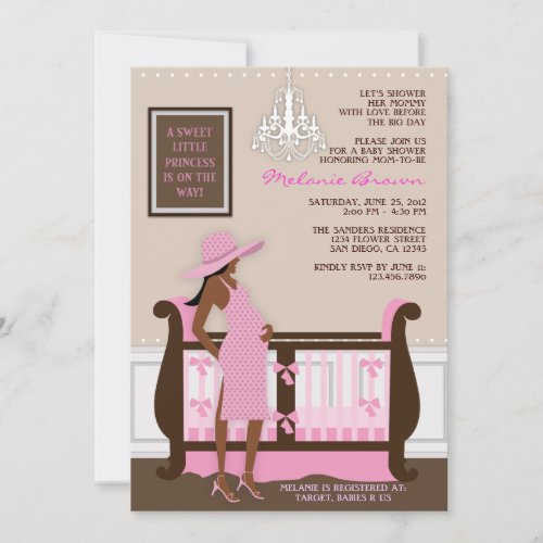 Chic Modern Mom Contemporary Baby Shower Invite