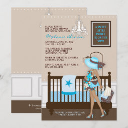 Chic Modern Mom Contemporary Baby Shower Invite | Zazzle