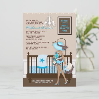 Chic Modern Mom Contemporary Baby Shower Invite | Zazzle