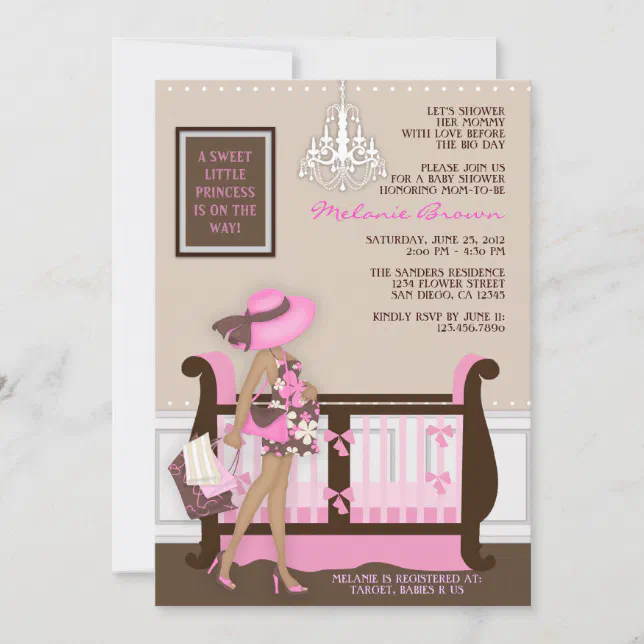 Chic Modern Mom Contemporary Baby Shower Invite | Zazzle
