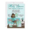 Chic Modern Mom with Gifts Baby Shower Invite