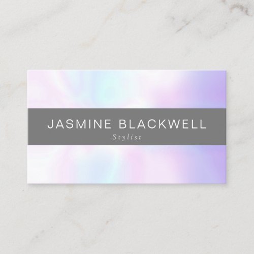 Chic Modern Pearl background Business Card