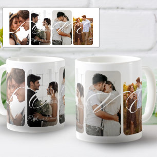 Chic Modern Photo Collage Keepsake Coffee Mug
