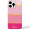 Chic Modern pink Stripes gold Name 