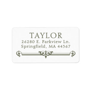 Chic Modern Return Address Labels