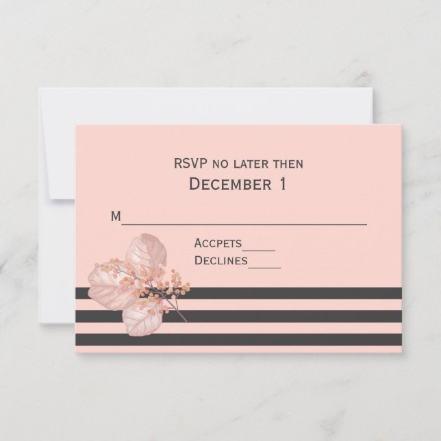 Chic Modern RSVP Card (Front)