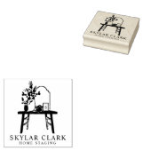 Chic Modern Rustic Home Staging Furniture & Decor Rubber Stamp (Stamped)