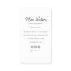 Chic Modern Script Typography Simple Photographer