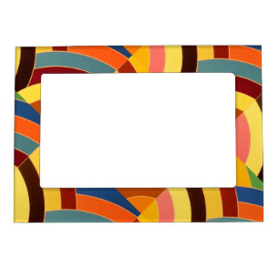 chic modern sophisticated chevrons magnetic photo frame