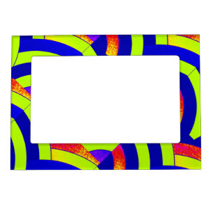 chic modern sophisticated chevrons magnetic photo frame