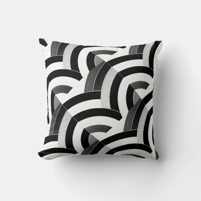 chic modern sophisticated chevrons throw pillow (Front)