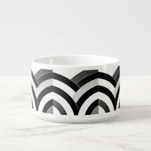 chic modern sophisticated stylish chevrons bowl
