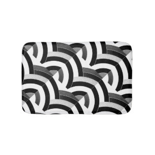 chic modern stylish chevrons bathroom mat