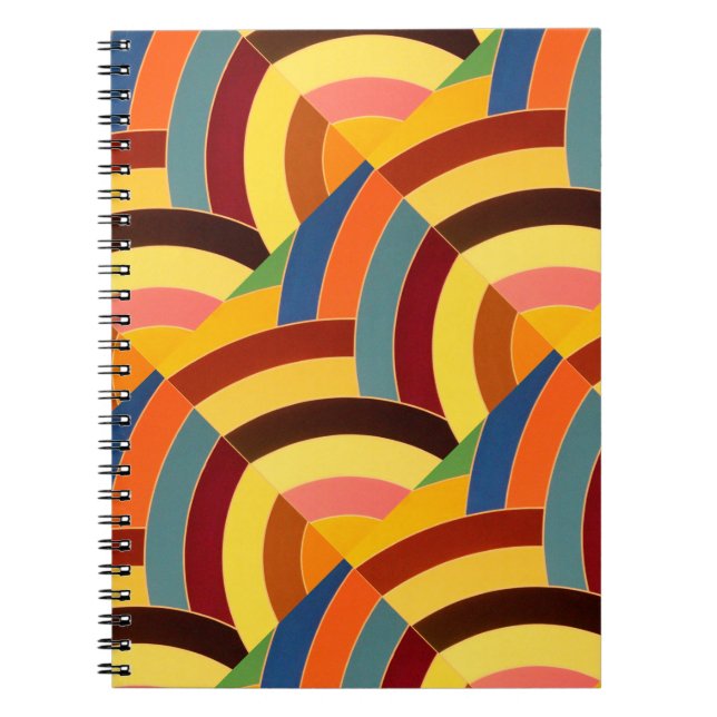 chic modern stylish chevrons notebook (Front)