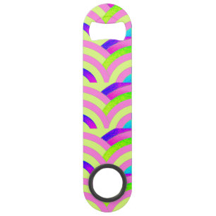 chic modern stylish chevrons speed bottle opener