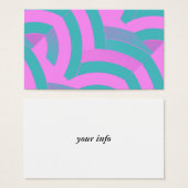 chic modern stylish pink/green chevrons (Front & Back)