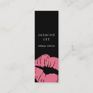 chic modern stylist makeup artist budget cheap mini business card