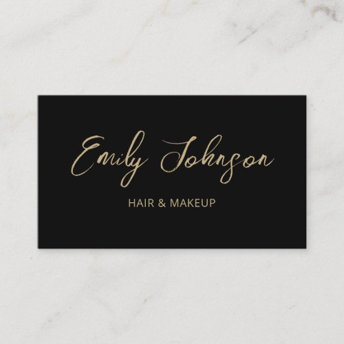 Chic Modern Trendy Hand Lettered Business Card