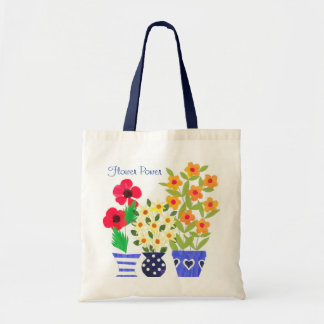 Chic Modern Vases of Flowers Design Tote Bag