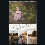 Chic Modern Watercolor Script Multi Photo Calendar<br><div class="desc">Create the perfect calendar this year with this modern design. The design easily allows you to personalize the covers and months with your photos, and each month features the name of the month written in a watercolor brush script. Most images courtesy of Anastasia's Photography, Rochester NY www.anastasiasphotography.blogspot.com, and Jill Wellington....</div>