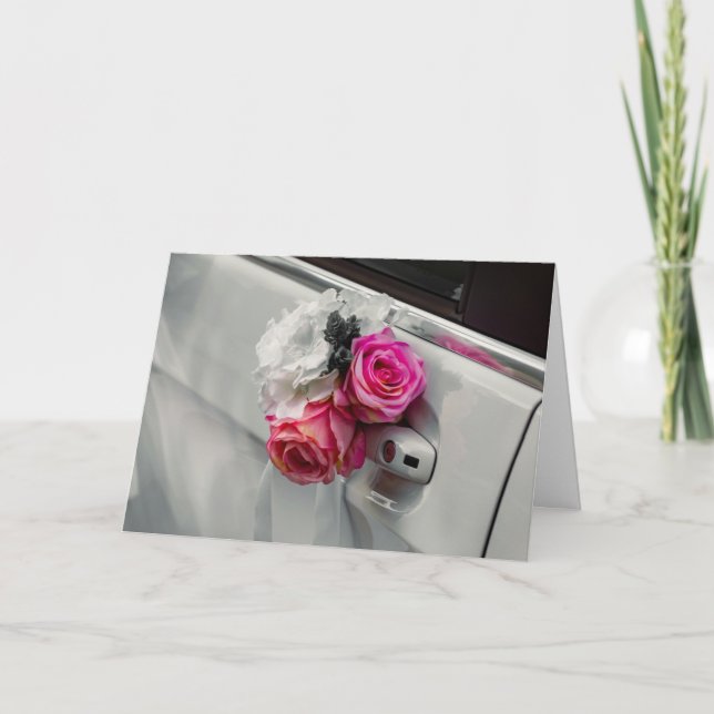 Chic Modern Wedding Lifestyle Greeting Card (Front)