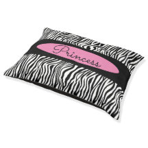 Chic Modern Zebra Skin Pattern Pet Dog 