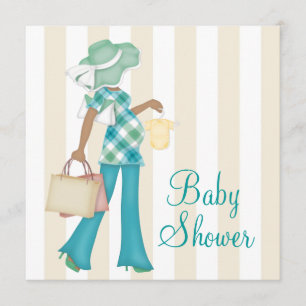 Chic Mom Ethnic Baby Shower Invitation