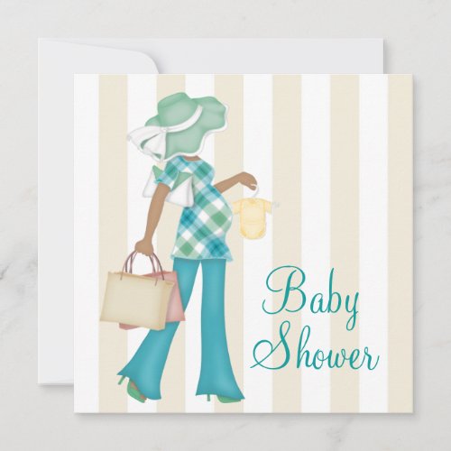 Chic Mom Ethnic Baby Shower Invitation