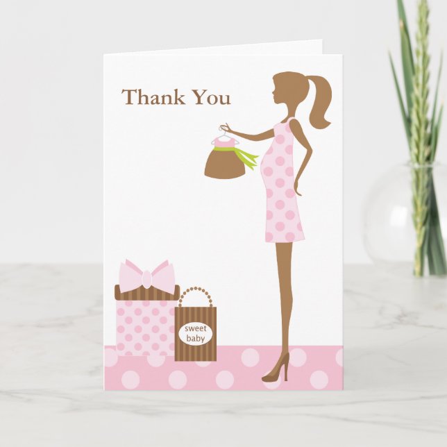 Chic Mom To Be Baby Shower Greeting Cards (Front)